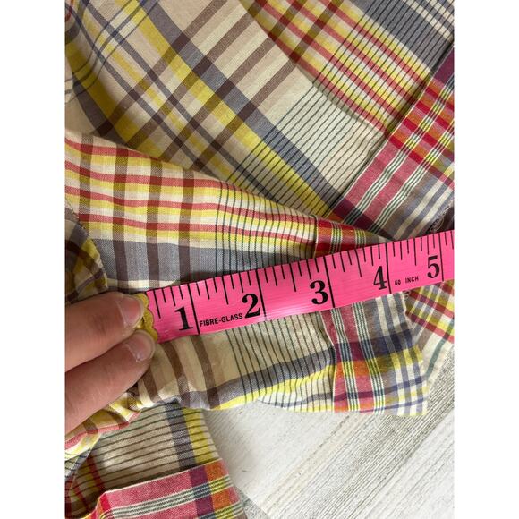 Polo Ralph Lauren Women's 6 multicolor lightweight plaid shorts flat front - Picture 3 of 6